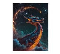 Jigsaw Puzzles 52x38cm/1000pcs for Teenagerss Galactic Guardian Dragon Teenagers Puzzles Hands-on Game Wall Decoration Stress Reduction Gifts 52x38cm/1000pcs