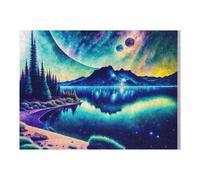 Jigsaw Puzzles 52x38cm/1000pcs for Teenagerss Galactic Reflections A Cosmic Landscape Jigsaw Puzzle DIY Toys A Work of Art Deal As Gifts for The Whole Family 52x38cm/1000pcs