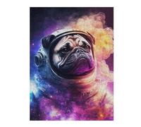 Jigsaw Puzzles 52x38cm/1000pcs for Teenagerss Galaxy Pug Jigsaw Puzzle Relax Games Staycation Kill Time Great Gift for Gaming 52x38cm/1000pcs