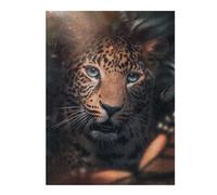 Jigsaw Puzzles 52x38cm/1000pcs for Teenagerss Leopard Portrait in Shadows Adult Jigsaw Puzzle Hands-on Game Perfect Decoration Help The Brain Exercise 52x38cm/1000pcs