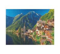 Jigsaw Puzzles 52x38cm/1000pcs for Teenagerss Mountain Village Reflections Jigsaws for Adults Hands-on Game But Fun And Humorous Deal As Gifts for The Whole Family 52x38cm/1000pcs
