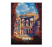 Jigsaw Puzzles 52x38cm/1000pcs for Teenagerss Petra, Jordan Travel Adult Jigsaw Puzzle Hands-on Game Perfect Decoration Help The Brain Exercise 52x38cm/1000pcs