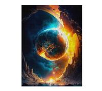 Jigsaw Puzzles 52x38cm/1000pcs for Teenagerss Planetary Eclipse Fantasy Jigsaw Puzzle Toy Wall Decor Pattern Assembly Educational Challenge 52x38cm/1000pcs