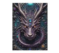 Jigsaw Puzzles 52x38cm/1000pcs for Teenagerss Quantum Dragon Portrait Teenagers Puzzles Hands-on Game Wall Decoration Stress Reduction Gifts 52x38cm/1000pcs
