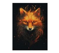 Jigsaw Puzzles 52x38cm/1000pcs for Teenagerss Red Fox Mysterious Puzzle for Adults Relax Games Hand Speed Race Great Gift for Gaming 52x38cm/1000pcs