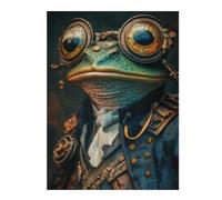 Jigsaw Puzzles 52x38cm/1000pcs for Teenagerss Steampunk Frog Adult Jigsaw Puzzle Hands-on Game Perfect Decoration Help The Brain Exercise 52x38cm/1000pcs