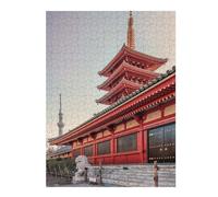Jigsaw Puzzles 52x38cm/1000pcs for Teenagerss Tokyo Architecture Jigsaws for Adults Hands-on Game Enhance Memory Great Gift for Gaming 52x38cm/1000pcs