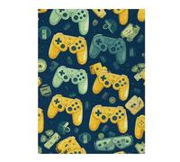 Jigsaw Puzzles 52x38cm/1000pcs for Teenagerss Video Game Controllers Pattern Puzzle for Adults Fun Games A Work of Art Help The Brain Exercise 52x38cm/1000pcs