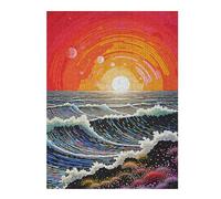 Jigsaw Puzzles 52x38cm/1000pcs for Teenagerss Vintage Beach Art Puzzles for Adults Toy Wall Decor A Work of Art Gifts for Friends And Family 52x38cm/1000pcs