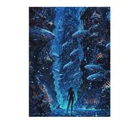 Jigsaw Puzzles 52x38cm/1000pcs Underwater Metropolis Puzzle for Adults Brain Teaser Game For Family Fun Unique Birthday And Xmas Gifts 52x38cm/1000pcs