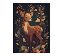 Jigsaw Puzzles 52x38cm/1000pcsfor Adults Cute Deer Animal Cartoon Jigsaw Puzzle DIY Toys Pattern Assembly Gifts for Friends And Family 52x38cm/1000pcs