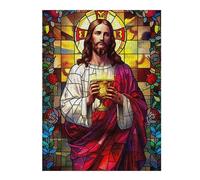 Jigsaw Puzzles 52x38cm/1000pcsfor Adults Mosaic Jesus 3 Jigsaw Puzzle DIY Toys Pattern Assembly Gifts for Friends And Family 52x38cm/1000pcs