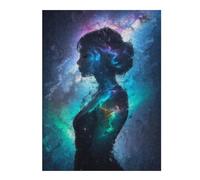 Jigsaw Puzzles 52x38cm/1000pcsfor Adults The Woman in The Galaxy Jigsaw Puzzle DIY Toys Pattern Assembly Gifts for Friends And Family 52x38cm/1000pcs