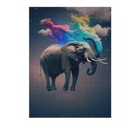 Jigsaw Puzzles 52x38cm/1000pcsfor Teenagerss Elephants Flying Jigsaws for Adults Hands-on Game Enhance Memory Great Gift for Gaming 52x38cm/1000pcs