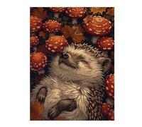 Jigsaw Puzzles 52x38cm/1000pcsfor Teenagerss Hedgehog in Autumn Jigsaws for Adults Hands-on Game Enhance Memory Great Gift for Gaming 52x38cm/1000pcs