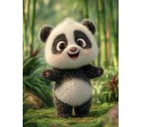 Jigsaw Puzzles 60 Pieces for Adults, Challenging & Brainteasing Adult Jigsaw Puzzles 60 pieces, Difficult Puzzles, For Men/Women Cute Smile Panda