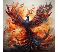 Jigsaw Puzzles 70 Pieces for Adults, Abstract Phoenix 70 Piece jigsaw puzzles for adults 18x18inch, Fun Educational Puzzle Games, Beautiful Decoration puzzle