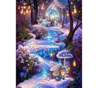 Jigsaw Puzzles 70 pieces,Puzzles for Adults,Challenging Educational Family Activity Games Home Decoration Puzzle Fantasy Grove Palace,7.9 x 5.9 Inch