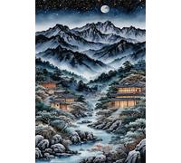 Jigsaw Puzzles 700 piece,Puzzles for Adults,Challenging Educational Family Activity Games Home Decoration Puzzle Chinese Style 20.5 x 15 inch