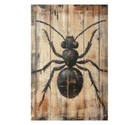 Jigsaw Puzzles 75x50cm/1000pcs Ant Painting on Wood Panel Minimal Nature Wall Art Jigsaws for Adults Family Game Presents for Women Deal As Gifts for The Whole Family 75x50cm/1000pcs