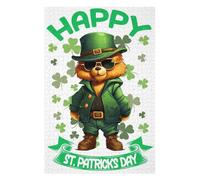 Jigsaw Puzzles 75x50cm/1000pcs Bear Saint Patricks Day Jigsaws for Adults Family Game Presents for Women Deal As Gifts for The Whole Family 75x50cm/1000pcs