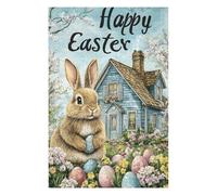 Jigsaw Puzzles 75x50cm/1000pcs Easter Bunny in Garden Jigsaws for Adults Family Game Presents for Women Deal As Gifts for The Whole Family 75x50cm/1000pcs