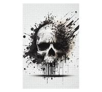 Jigsaw Puzzles 75x50cm/1000pcs for Adults Abstract Skull Artwork Jigsaws for Adults Relax Games Precision Cutting Help The Brain Exercise 75x50cm/1000pcs