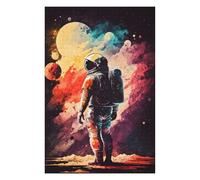 Jigsaw Puzzles 75x50cm/1000pcs for Adults Astronaut in Space -101 Jigsaws for Adults Relax Games Precision Cutting Help The Brain Exercise 75x50cm/1000pcs