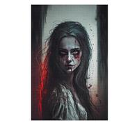 Jigsaw Puzzles 75x50cm/1000pcs for Adults Bloodstained Whispers A Haunting Tale Puzzles for Adults Toy Wall Decor Enhance Memory Birthday Present, Gifts, 75x50cm/1000pcs