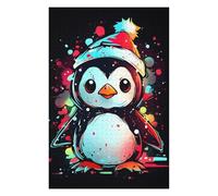 Jigsaw Puzzles 75x50cm/1000pcs for Adults Christmas Hat Penguin Jigsaws for Adults DIY Toys Presents for Women for Birthday, Chrismas 75x50cm/1000pcs