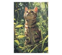 Jigsaw Puzzles 75x50cm/1000pcs for Adults Cute Cat in Grass Jigsaw Puzzle DIY Toys Pattern Assembly Gifts for Friends And Family 75x50cm/1000pcs