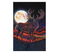 Jigsaw Puzzles 75x50cm/1000pcs for Adults Enchanted Night Deer Jigsaws for Adults Relax Games Precision Cutting Help The Brain Exercise 75x50cm/1000pcs