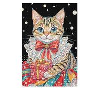 Jigsaw Puzzles 75x50cm/1000pcs for Adults Festive Cat with Gift Puzzle for Adults Relax Games Birthday Present Gifts for Friends And Family 75x50cm/1000pcs