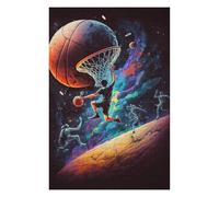 Jigsaw Puzzles 75x50cm/1000pcs for Adults Galactic Basketball Odyssey Jigsaws for Adults Relax Games Precision Cutting Help The Brain Exercise 75x50cm/1000pcs