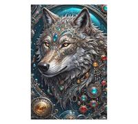 Jigsaw Puzzles 75x50cm/1000pcs for Adults Galactic Overlord Wolf Jigsaw for Adults Hands-on Game Wall Decoration Unique Birthday And Gifts 75x50cm/1000pcs