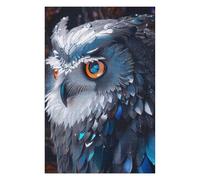 Jigsaw Puzzles 75x50cm/1000pcs for Adults Glowing Mystical Owl Puzzles for Adults Toy Wall Decor Enhance Memory Birthday Present, Gifts, 75x50cm/1000pcs