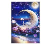 Jigsaw Puzzles 75x50cm/1000pcs for Adults Moonlit Swan Serenity Jigsaw Toy Wall Decor But Fun And Humorous Unique Birthday And Gifts 75x50cm/1000pcs