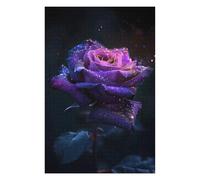 Jigsaw Puzzles 75x50cm/1000pcs for Adults Purple Rose Jigsaw Puzzle DIY Toys Pattern Assembly Gifts for Friends And Family 75x50cm/1000pcs