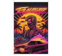 Jigsaw Puzzles 75x50cm/1000pcs for Adults Rawk WWE Retro Neon Poster Puzzles for Adults Toy Wall Decor Enhance Memory Birthday Present, Gifts, 75x50cm/1000pcs