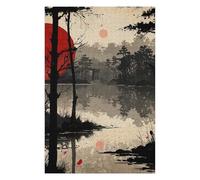 Jigsaw Puzzles 75x50cm/1000pcs for Adults Scarlet Reflection Jigsaw for Adults Hands-on Game Wall Decoration Unique Birthday And Gifts 75x50cm/1000pcs