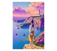 Jigsaw Puzzles 75x50cm/1000pcs for Adults Seaside Lighthouse Dreamscape Jigsaw Toy Wall Decor But Fun And Humorous Unique Birthday And Gifts 75x50cm/1000pcs