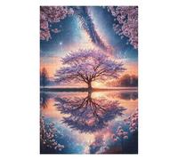 Jigsaw Puzzles 75x50cm/1000pcs for Adults Starlit Sakura Sanctuary Jigsaw for Adults Hands-on Game Wall Decoration Unique Birthday And Gifts 75x50cm/1000pcs