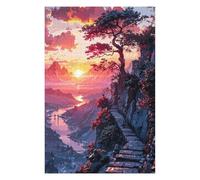 Jigsaw Puzzles 75x50cm/1000pcs for Adults Sunset Nature Jigsaws for Adults DIY Toys Presents for Women for Birthday, Chrismas 75x50cm/1000pcs