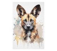 Jigsaw Puzzles 75x50cm/1000pcs for Adults Wild African Dog Jigsaw Puzzle DIY Toys Pattern Assembly Gifts for Friends And Family 75x50cm/1000pcs