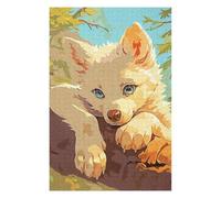 Jigsaw Puzzles 75x50cm/1000pcs for Adults Wolf Dog Cute Forest Jigsaws for Adults DIY Toys Presents for Women for Birthday, Chrismas 75x50cm/1000pcs