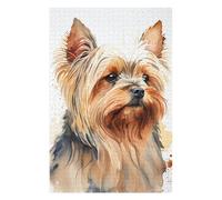 Jigsaw Puzzles 75x50cm/1000pcs for Adults Yorkshire Watercolor Dog Jigsaw for Adults Hands-on Game Wall Decoration Unique Birthday And Gifts 75x50cm/1000pcs