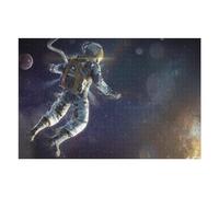 Jigsaw Puzzles 75x50cm/1000pcs for Teenagerss Astronaut Floating in Space -1 Jigsaws for Adults Hands-on Game But Fun And Humorous Deal As Gifts for The Whole Family 75x50cm/1000pcs
