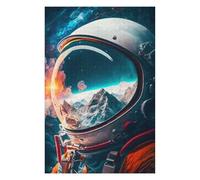 Jigsaw Puzzles 75x50cm/1000pcs for Teenagerss ASTRONAUT Reflection 12 Puzzle for Adults Relax Games Hand Speed Race Great Gift for Gaming 75x50cm/1000pcs