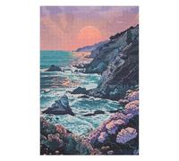 Jigsaw Puzzles 75x50cm/1000pcs for Teenagerss Big Sur California Pixel Jigsaw Puzzle DIY Toys A Work of Art Deal As Gifts for The Whole Family 75x50cm/1000pcs