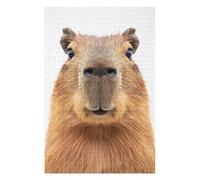 Jigsaw Puzzles 75x50cm/1000pcs for Teenagerss Capybara Face Jigsaws for Adults Hands-on Game Enhance Memory Great Gift for Gaming 75x50cm/1000pcs